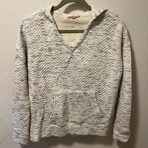 Lovestitch Women White Pullover Hoodie size small